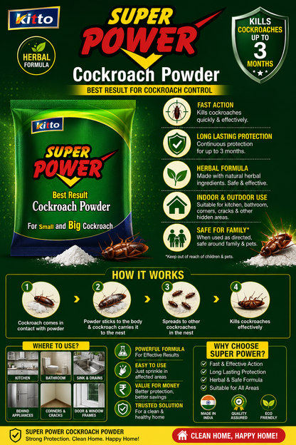 kitto Super Power Cockroach Organic Powder