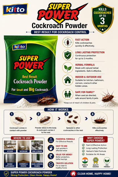 kitto Super Power Cockroach Organic Powder