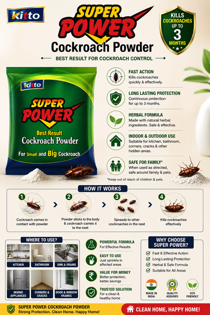 kitto Super Power Cockroach Organic Powder